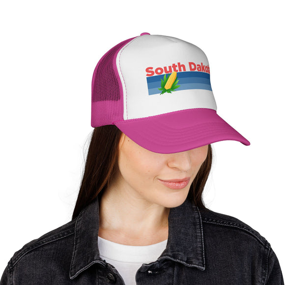South Dakota Retro Corn and Farm Trucker Hat