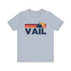 Retro Vail, Colorado T-shirt, Mountain Tee, Vintage Vail Unisex Jersey Shirt, Outdoor Hiking Apparel