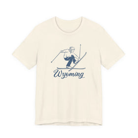 Wyoming T Shirt - Vintage Ski Graphic Wyoming Tee - 0