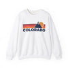 Colorado Sweatshirt Retro Sun Unisex - Vintage Colorado Inspired Warm Pullover Jumper