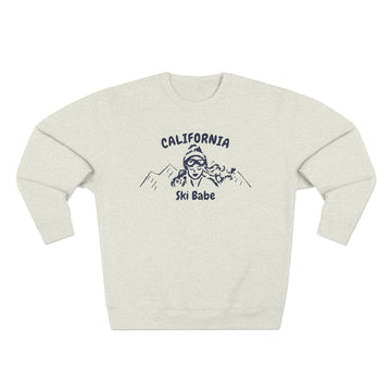 Premium California Ski Babe Sweatshirt