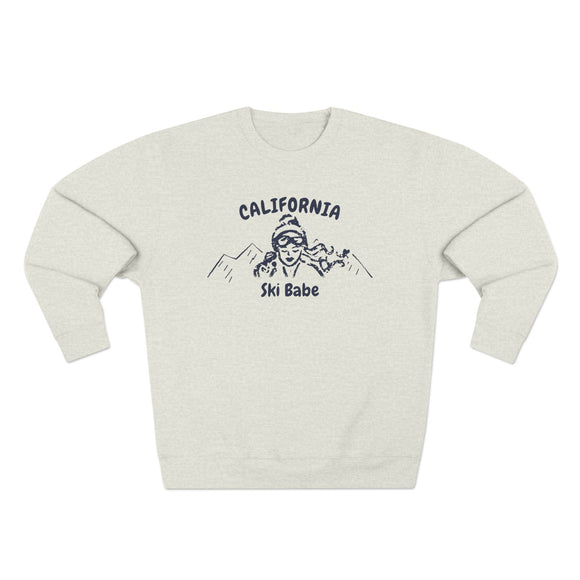 Premium California Ski Babe Sweatshirt