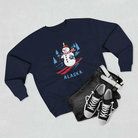 Premium Alaska Skiing Snowman Sweatshirt
