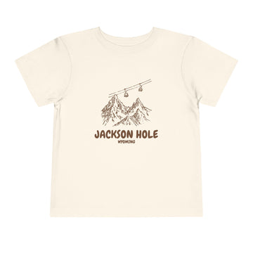 Jackson Hole, Wyoming Toddler T-Shirt — Vintage Gondola Ski Mountain Tee