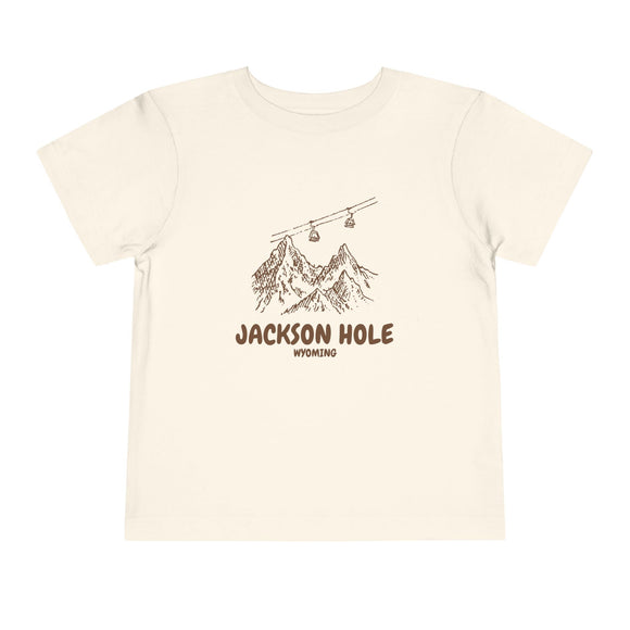 Jackson Hole, Wyoming Toddler T-Shirt — Vintage Gondola Ski Mountain Tee