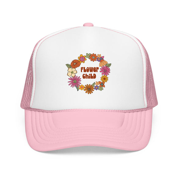 Flower Child Trucker Hat Boho