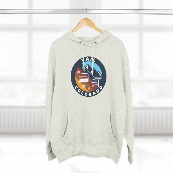 Premium Vail, Colorado Ski Lift Hoodie