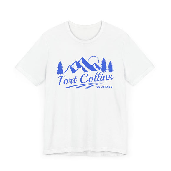 Fort Collins, Colorado T-Shirt - Retro Mountain Unisex Fort Collins Shirt