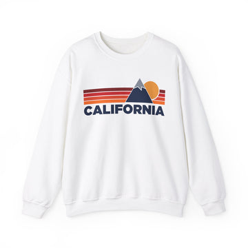 California Sweatshirt Retro Mountains, California Unisex Crewneck, Vintage Cozy Jumper, Gift for Outdoor Lovers