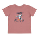Maine Yeti Snowboard Toddler Tee-3