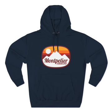 Buy navy Premium Montpelier, Vermont Hoodie - Retro Unisex Montpelier Sweatshirt