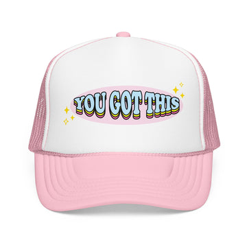 Buy light-pink-white You Got This Trucker Hat Boho