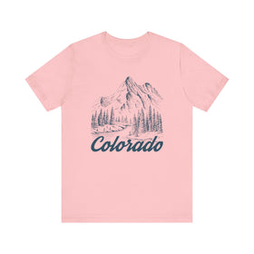 Buy pink Colorado Graphic Tee - Mountain Illustration Colorado T Shirt