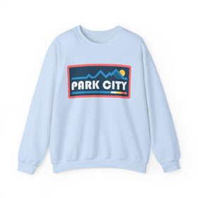 Buy light-blue Park City, Utah Sweatshirt - Mountain Graphic Crewneck