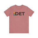 Detroit, Michigan tee - DET t shirt retro stripes-3