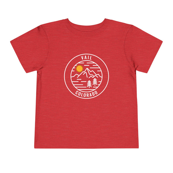 Vail, Colorado Toddler T-Shirt - Retro Mountain Toddler Vail Shirt