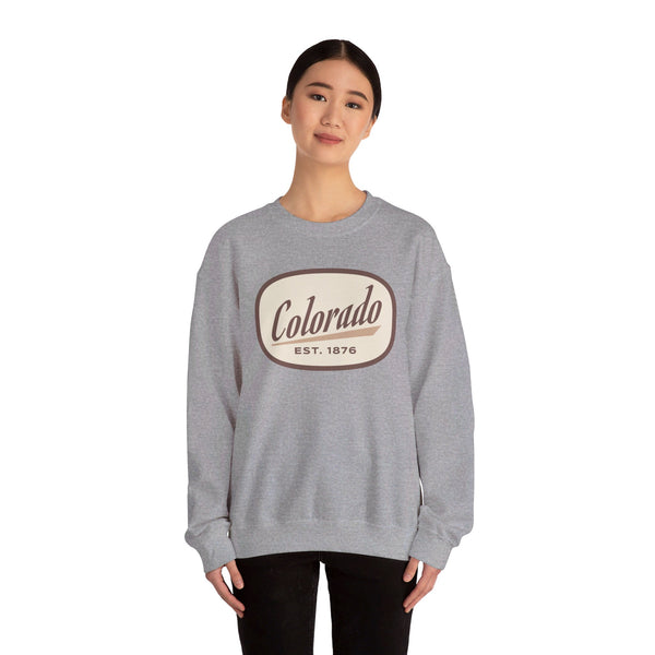 Colorado Sweatshirt - Unisex Retro Colorado Crewneck Sweatshirt