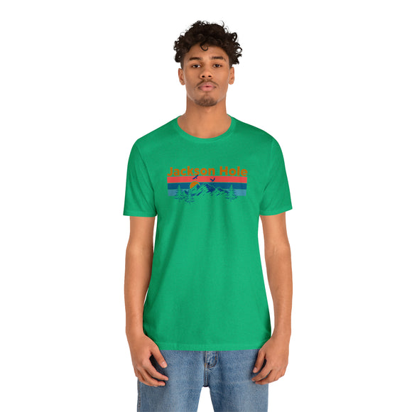 Jackson Hole, Wyoming Shirt - Mountain Sunset Unisex Jackson Hole T-Shirt