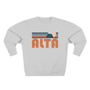 Premium Alta, Utah Retro Mountain Graphic Sweatshirt-2