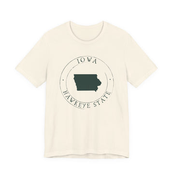Buy natural Iowa T-Shirt — State Graphic Tee