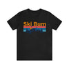 Ski Bum T-Shirt - Mountain Sunset Unisex Ski Bum Shirt