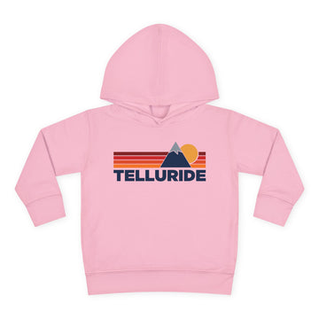 Buy pink Telluride, Colorado Toddler Hoodie - Unisex Mountain Telluride Pullover Sweatshirt, Kids Hooded Jumper, Colorado Souvenir