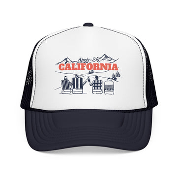 California Après-ski Trucker Hat — Foam Mesh Cap