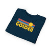Golden, Colorado Toddler Sweatshirt - Retro Sun Golden Toddler Crewneck Sweatshirt
