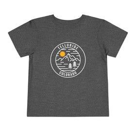 Telluride, Colorado Toddler T-Shirt - Retro Mountain Toddler Telluride Shirt