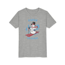 Aspen, Colorado Youth Skiing Snowman Tee - Kids Aspen T Shirt-9