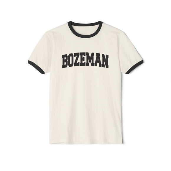 Bozeman, Montana Cotton Ringer Graphic Tee - Unisex Bozeman T Shirt, Vintage Style Tee, Men's/Women's Tee