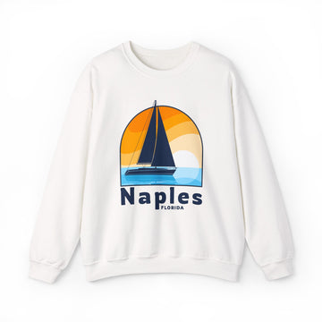 Naples, Florida Sweatshirt - Sailboat Naples Crewneck Sweatshirt
