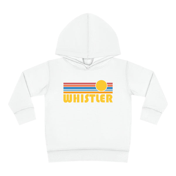 Whistler, Canada Toddler Hoodie - Retro Sunrise Unisex Whistler Toddler Sweatshirt