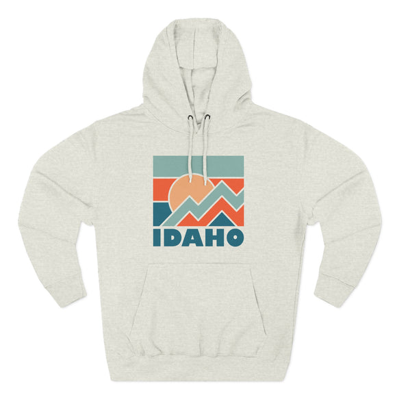 Idaho Hoodie - Retro Mountain Unisex Sweatshirt