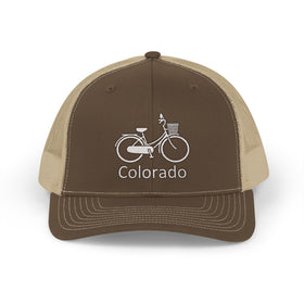 Buy brown-khaki Colorado Snapback Trucker Cap - Embroidered Colorado Hat