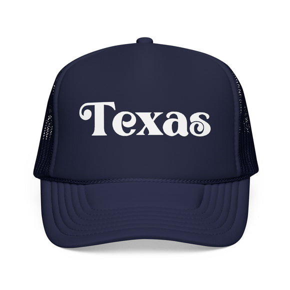 Texas Trucker Hat - Foam Texas Cap