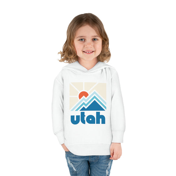 Utah Toddler Hoodie - Minimal Style Unisex Utah Toddler Sweatshirt