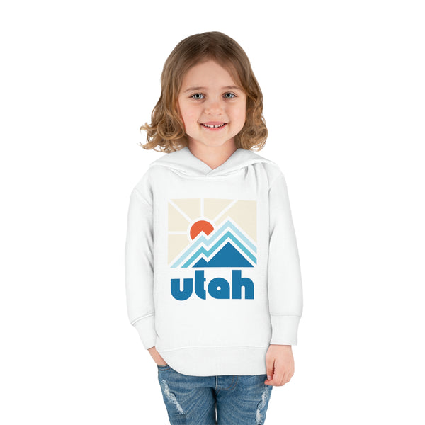 Utah Toddler Hoodie - Minimal Style Unisex Utah Toddler Sweatshirt