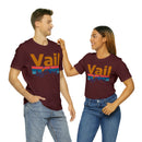 Vail, Colorado Shirt - Mountain Sunset Unisex Vail T-Shirt-85
