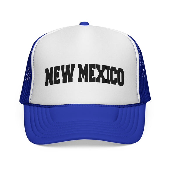 New Mexico Retro Collegiate Style Trucker Hat