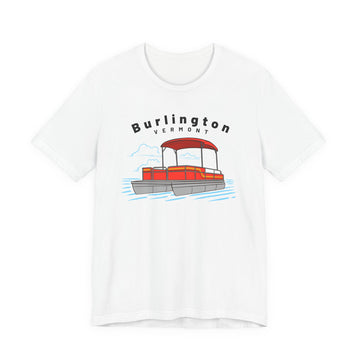 Burlington, Vermont T Shirt - Pontoon Boat Tee