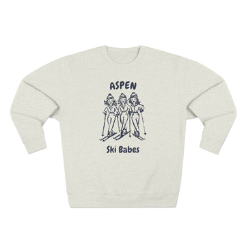 Premium Aspen, Colorado Ski Babes Sweatshirt