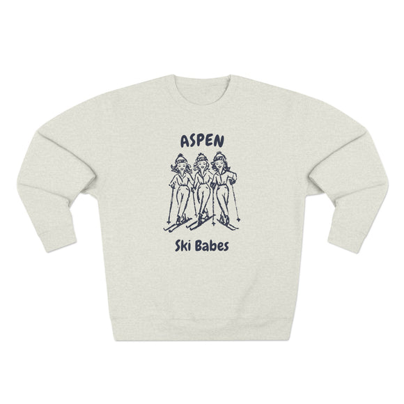 Premium Aspen, Colorado Ski Babes Sweatshirt