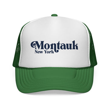 Montauk, New York Retro Trucker Hat - 0