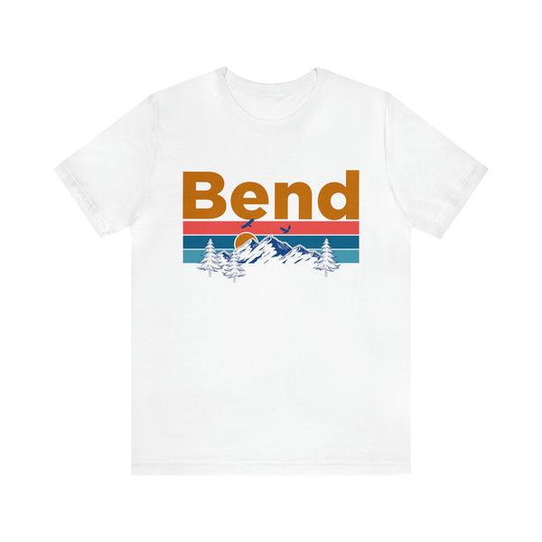 Bend, Oregon Shirt - Mountain Sunset Unisex Bend T-Shirt