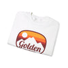 Golden, Colorado Sweatshirt - Unisex Retro Ombre Crewneck Golden Sweatshirt