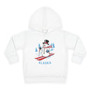 Alaska Toddler Hoodie - Unisex Skiing Snowman Alaska Sweatshirt-1