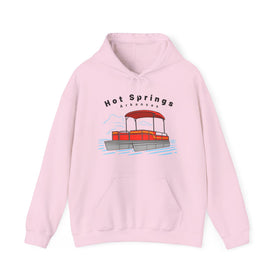 Buy light-pink Hot Springs, Arkansas Hoodie - Unisex Ski Lift Hot Springs