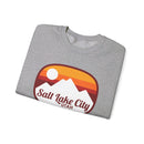 Salt Lake City, Utah Sweatshirt - Unisex Retro Ombre Crewneck Salt Lake City Sweatshirt-18