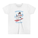 Snowmass, Colorado Youth Skiing Snowman Tee - Kids Snowmass T Shirt-1